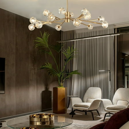 

Modern Crystal 18 Lamp Chandelier Monochromatic Light 110V Gropyong_Shop Modern Home Crystal Chandelier Ceiling Chandelier Led Ceiling Chandelier Crystal Pendant Chandelier