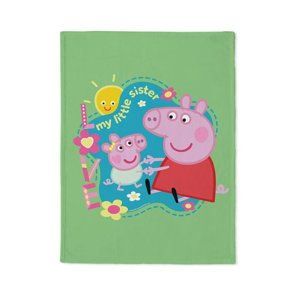 CafePress - Peppa Pig: My Little Sister - Soft Fleece Throw Stadium Blanket, 30"x40"
