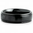 thumbnail image 2 of Black Satin Center With High Polish Sides Ceramic Ring, 2 of 2