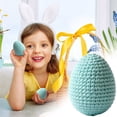 thumbnail image 2 of Knitted Easter Eggs Decorations, Increase Ambiance, 2.4", Easter Basket Filler, Handcrafted Spring Ornaments, Festive Accents, for Home Dining Room Party Garland Wreath Display, 2 of 9
