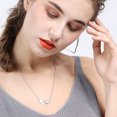 thumbnail image 3 of Collier de Femmes à la Mode Coeur Nid d'Abeille Forme Clavicule Collier Pendentif, 3 of 8