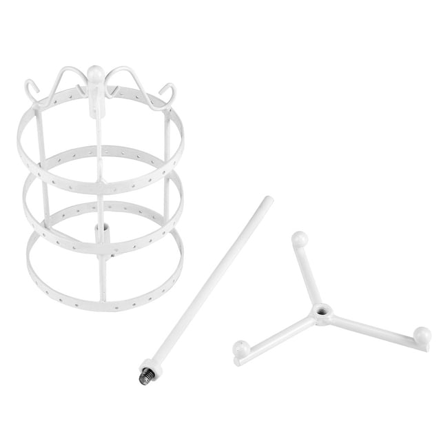 Oubit Earring Display Organizer,3Colors Creative 3Tiers 72Holes Earring Holder Jewelry Holder Built for Professionals