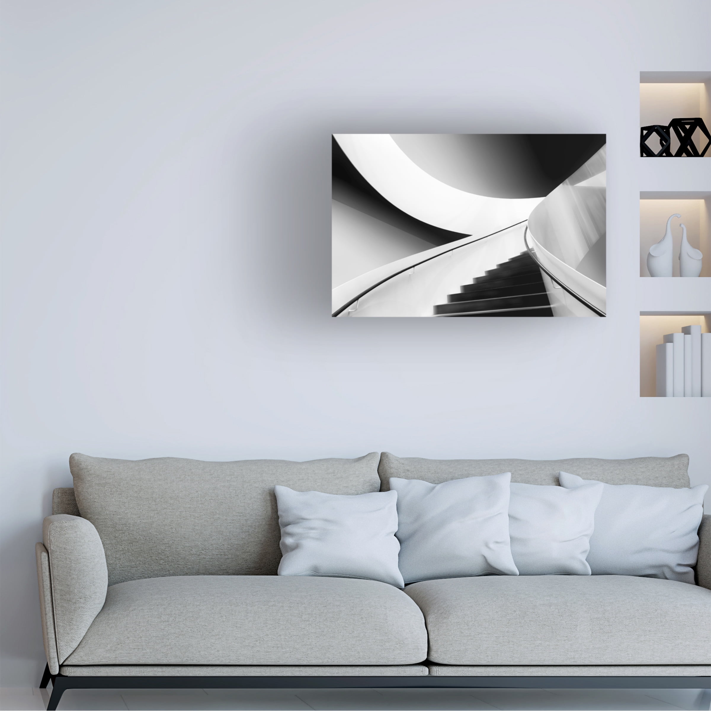Greetje van Son 'Around The Stairs' Canvas Art