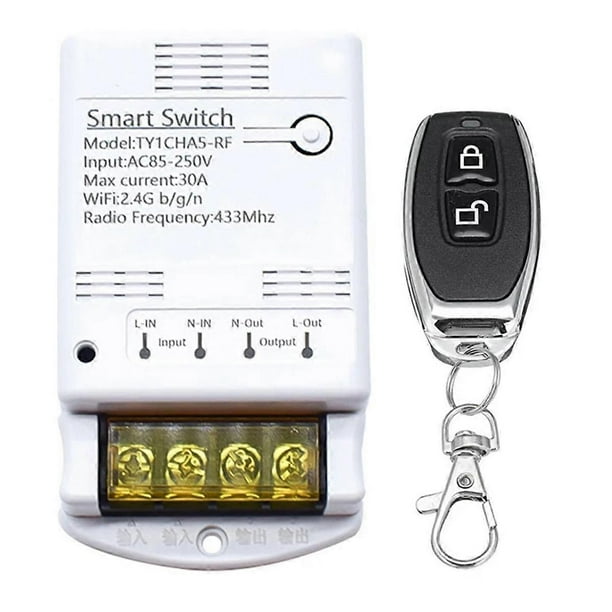 4000W 30A Wifi Switch Relay Tuya Smartlife APP 433mhz RF Receiver Module AC 85-250V 220V Home Automation Circuit Breaker