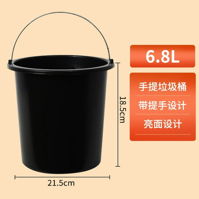 Kitchen Compost Bin Inner Replacement Bucket With Handle Large Capacity Trash Can Inner Bucket For Living Room Bedroom Use 6.8L