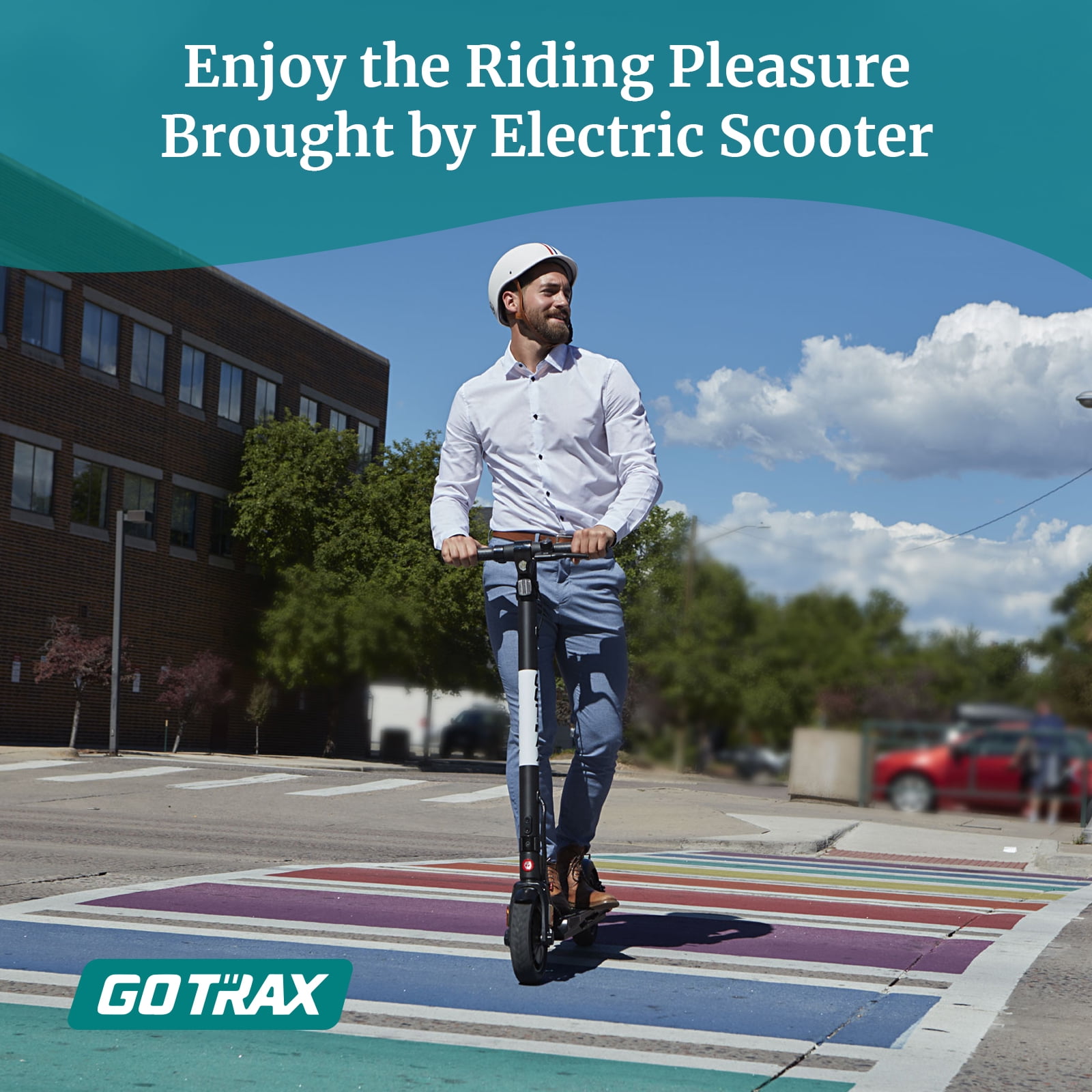 GOTRAX XR Elite Commuting Electric Scooter for adults, Peak 400W 36V Motor 8.5" Tires 15.5mph Speed with Cruise Control Foldable E-Scooter