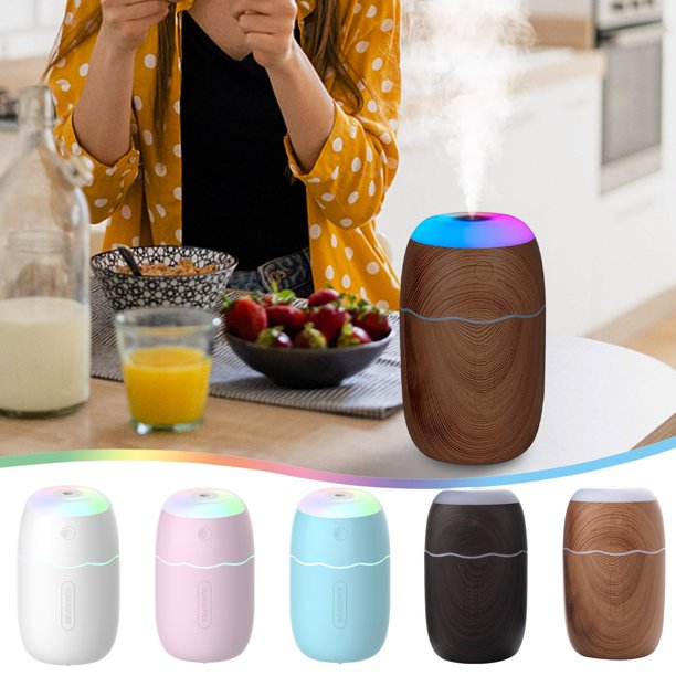 Ofertas Irresistibles, Humidificador de chispas con vetas de madera retro nuevo de 2025 para purificador de automóviles pequeños de escritorio para el hogar Akmoler