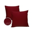 thumbnail image 2 of Minimalist Art Burgundy Red Color Outdoor Pillow Covers Waterproof Throw Pillow Cover 18x18in Set of 2,Square Decorative Pillowcases Cushion Case for Patio Sofa Couch,Solid Pure Dark Maroon, 2 of 7
