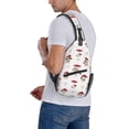 thumbnail image 7 of Lsque Different Mushrooms Pattern Cross Chest Bag Diagonally – Premium Durable Front Chest Sling with Adjustable Padded Strap, High-Capacity Storage, 7 of 7