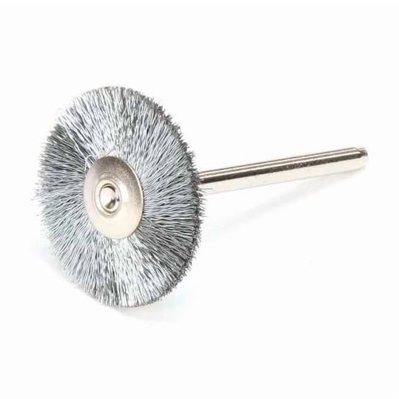 Weiler Miniature Wheel Brush,Crimped Wire,1" 91207