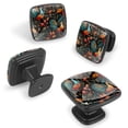 thumbnail image 2 of 4 Pcs Cabinet Handle Drawer Pulls Thanksgiving Turkey Knobs with Screws Square Furniture Office Cabinet Knob Decoration, 2 of 7