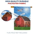 thumbnail image 3 of America Forever Patriotic Red Barn Summer House Flag 28 x 40 inches Farm Life Country Airplane Sun Double Sided Seasonal American Yard Outdoor Decorative Rustic House Flag, 3 of 5