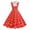 ☪386-Red, variant on Nuoqisi Women's 1950s Retro Polka Dot Vintage Dress Sleeveless Cocktail Prom Swing Midi Belt Dresses Notched Lapel