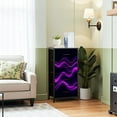 thumbnail image 2 of Dresser for Bedroom with 4 Storage Drawers Blurry silk dark purple moody dye texture Wavy irregular bleeding Dressers Chest of Drawers Steel Framed Fabric Closet Organizers for Entryway, 2 of 7