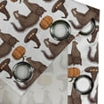 thumbnail image 5 of Ambesonne Halloween Grommet Curtain, Pumpkin Witch Hat Cat, 50" x 63", Brown Orange Green, 5 of 6