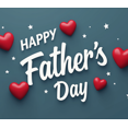 thumbnail image 4 of Heart Design Happy Father's Day Banner Red Heart Decorative Stars Typography for Love Celebration Home Decoration Gift, 4 of 8