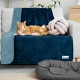 thumbnail image 6 of PetAmi Waterproof Dog Blanket, Leakproof Puppy Blanket for Medium Large Dogs, Furniture Sofa Couch Cover Protector, Fleece Pet Throw Indoor Cat Kitten, Reversible Washable Soft Plush, 40x60 Navy Blue, 6 of 7