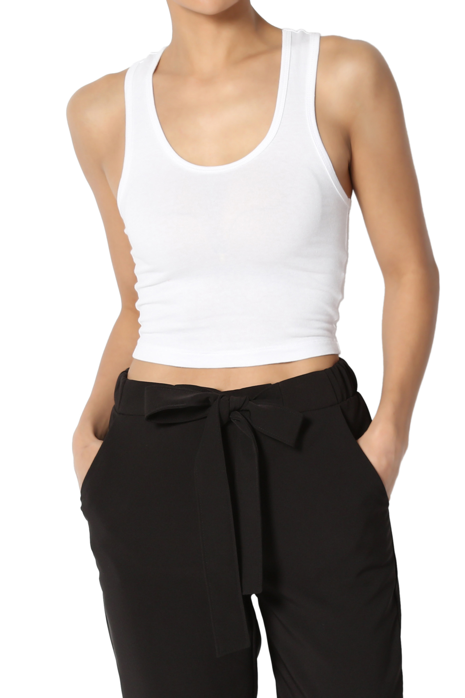 plain cropped tank tops