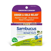 Boiron Sambucus Nigra 6C Bonus Pack, Homeopathic Medicine for Cough & Cold Relief, Painful Cough, Hoarseness, Nasal Congestion, 240 Pellets