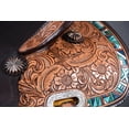 thumbnail image 7 of 15 In Hilason Western Horse Ranch Cutter American Leather Saddle Brown, 7 of 7