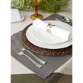 thumbnail image 4 of Design Imports Gray Ribbed Placemat Set of 6, 4 of 6