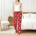 thumbnail image 4 of Fotbe cute Christmas Moose Pantalones de Pijama para Mujer, Pantalones de Dormir, Pantalones Pj con Cordón y Bolsillos-Medium, 4 of 6