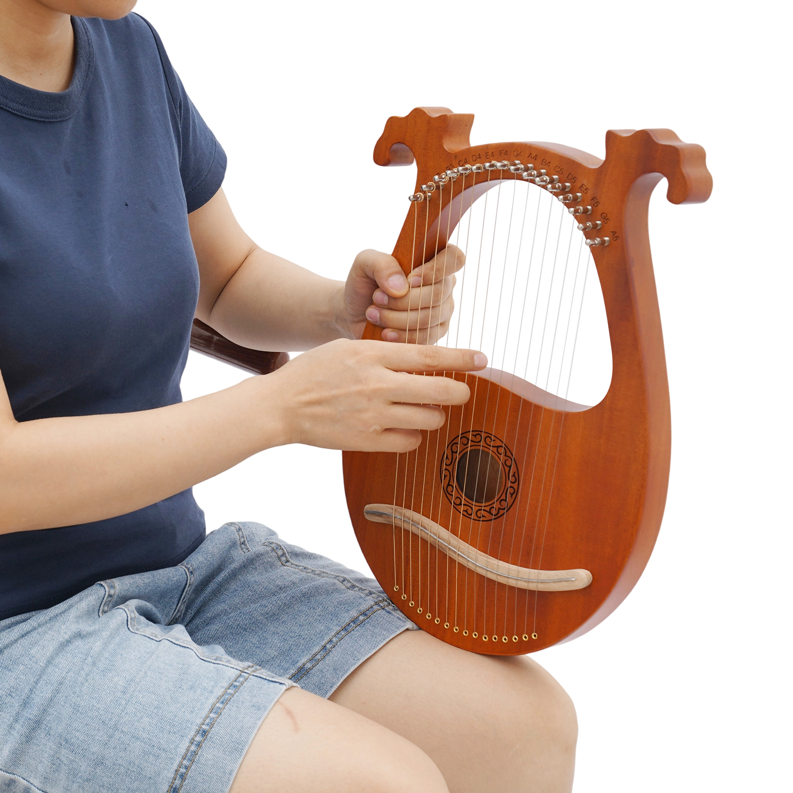Schoenhut 15 String Harp w/ bench - Walmart.com