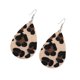 thumbnail image 3 of Creative Retro Earrings Elegant Drop-shaped Leopard Dangler Jewelry Decor Artificial Leather Earrings for Girls Lady Female, 3 of 4