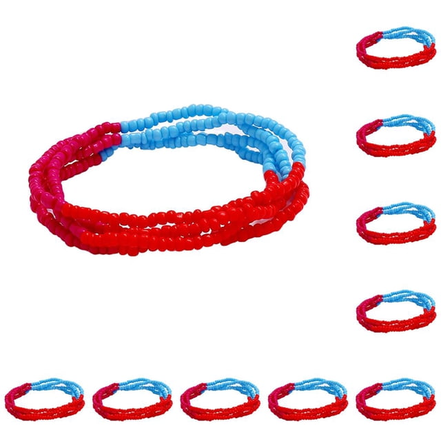 Qarigey Cadena de cintura con cuentas, adorno para vestido de niñas, accesorio de decoración de moda, vestido de playa al aire libre de tipo 28 10piezas