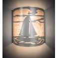 thumbnail image 3 of Meyda Tiffany 197788 Sailboat 2 Light 12" Tall Wall Sconce - Nickel, 3 of 3