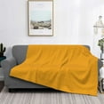 thumbnail image 2 of Rateoe Goldenrod Pattern Flannel Throw Blanket, Ultra-soft Blanket for Bed, Couch, Car, Hypoallergenic Anti-pilling blanket-40"x30"(Horizontal), 2 of 6
