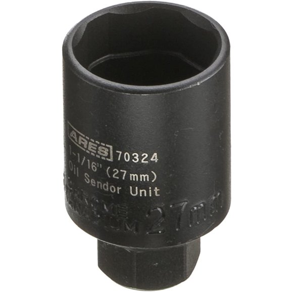 ARES 70324 - 27mm 3/8-Inch Drive Oil Sender Unit 1 1/16-Inch Socket - Extra Deep Design Fits Oil Switches Up to 1 9/16