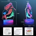 thumbnail image 5 of LETOUR Creative 3D Mermaid Night Light: Smart Touch, 7 Color Change, Dual Power, Soft LED Ideal Decor & Gift, 5 of 9