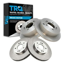 TRQ Front and Rear Brake Rotors Set Fits Select 2001-2006 Hyundai Santa Fe