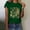 Green, variant on Short Sleeve Shirts Floral Tops Cotton Tshirts Shirts for Women Graphic Tees Tops for Women Petite Tops Comfortable Tops Comfy Shirts Loose Fitting Tops Scoop Neck Tops for Women White M