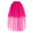 thumbnail image 3 of Skirts for Women Carnival Fashionable Half Taildress Mesh Tutu Front Short Back Long Half Casual Comfortable Womens Skirt Hot Pink, 3 of 6