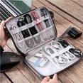 thumbnail image 4 of Bolsa de almacenamiento de cable de datos caliente Bolsa de viaje Bolsa de almacenamiento de cargador de auriculares Bolsa digital, 4 of 6