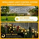 thumbnail image 3 of 2 Pack Solar Garden Lights, New Upgraded 8 LED Firefly Lights Solar Outdoor Waterproof, High Flexibility Swaying Lights Solar Outdoor Lights for Pathw, 3 of 4