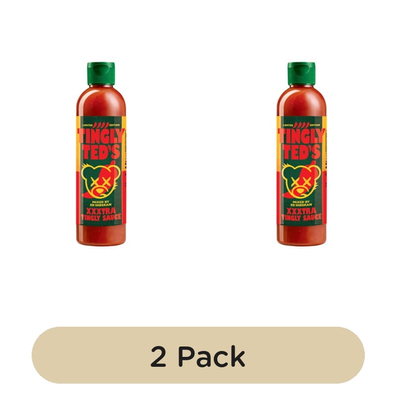 Tingly Ted's XXXtra Tingly Hot Sauce 265g, British Import (Pack of 2)