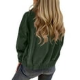 thumbnail image 5 of Zedker Corduroy Jacket Women Drawstring Hooded Pocket Zip Up Jacket Loose Shacket Coat, 5 of 8