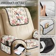 thumbnail image 5 of TSOVTHRID Parrot Rose Print 4 Pieces Recliner Sofa Cover, Non-Slip Recliner Comfy Sofa Slipcover Recliner Cover 1 Seat Couch Protector Soft Furniture Protector Covers with Pocket, 5 of 7
