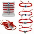 thumbnail image 3 of RSAMD Turkish Lucky Evil Eye Bracelets Women Handmade Braided Red Rope Jewelry Xmas-#4 Hand Lucky Evil Eye, 3 of 7