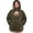 Dark Green, variant on Women's Pet Dog Pouch Hoodie, Oversized Dog Carrier Sweatshirt with Large Pocket, Long Sleeve Dog Hoodie & Cozy Winter Clothes