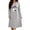 # Gray, variant on Taqqpue Womens Halloween Cotton Nightgown Long Sleeves Round Neck Sleepshirt Print Nightshirt Casual Plus Size Knee Length Sleep Dress Pullover Halloween Pumpkin Printed Sleep Shirt for Women