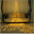 thumbnail image 1 of Luces solares LED navideñas en cascada con estrellas de cinco puntas para decoración navideña Luces navideñas coloridas adecuadas para Halloween, Navidad, dormitorio, familia ER, 1 of 4