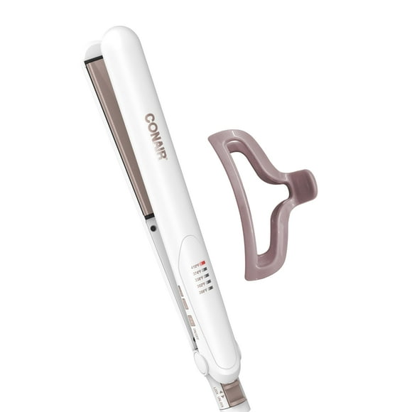 Plancha de pelo Flat Iron Conair de doble cerámica de 1 pulgada