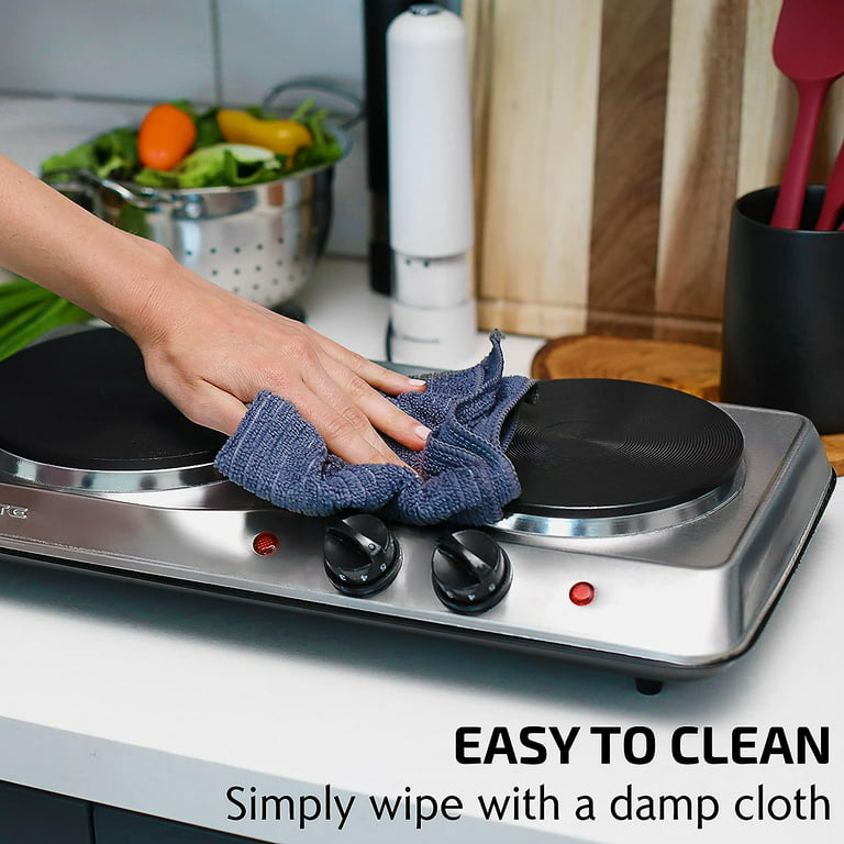 Portable Electric Single/Double Burner Countertop Hot Plate Stove