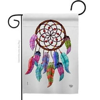 Ornament Collection G192635-BO Colorful Dreamcatcher Country Living Southwest 13 x 18.5 in. Double-Sided Decorative Vertical Garden Flags for House Decoration Banner Yard Gift