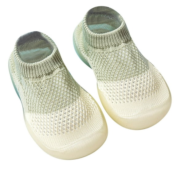 Odeerbi Baby Boys Girls Shoes Infant Toddler Shoe-Socks Footwear Newborn Prewalker Non-Slip First Walker Green