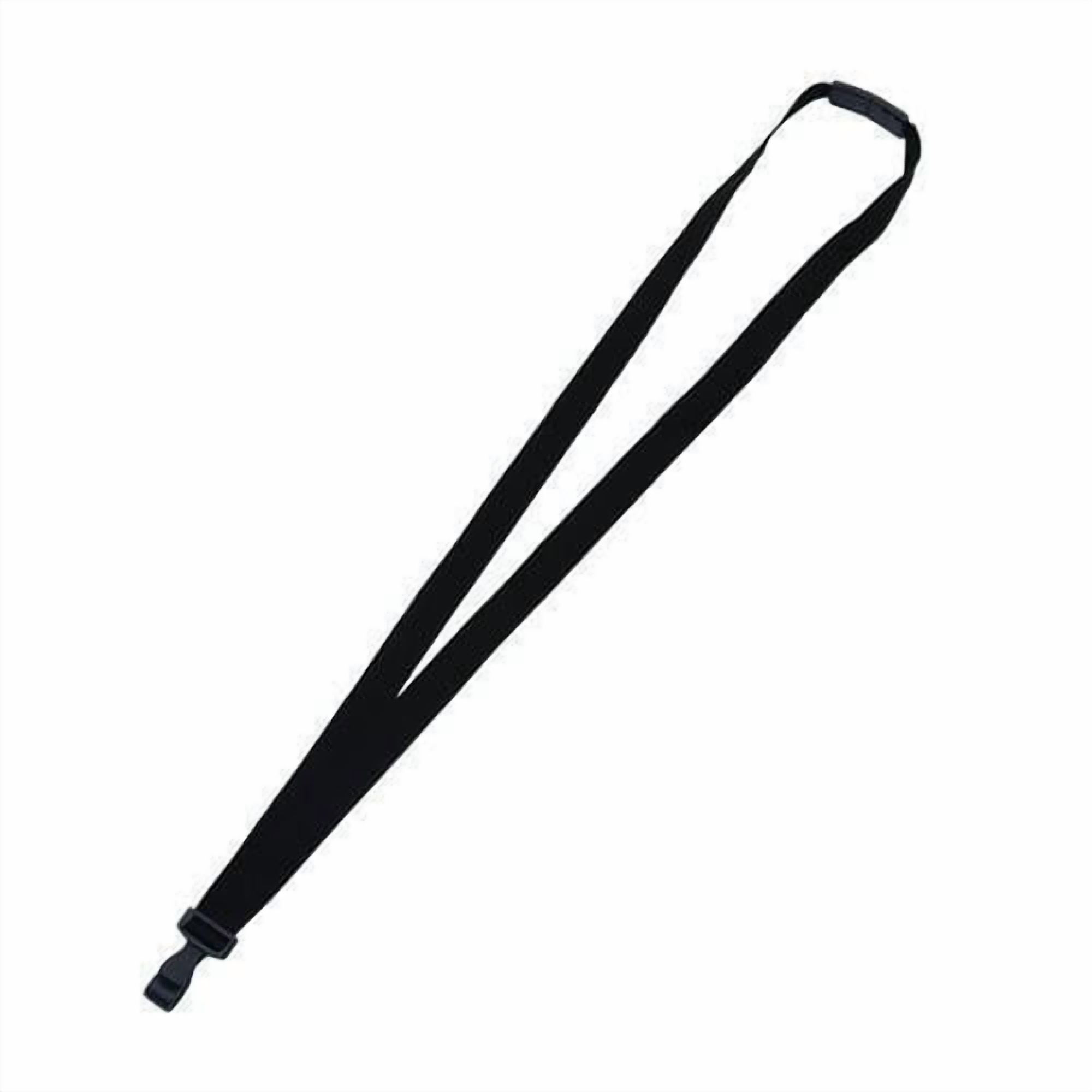 Breakaway Lanyard with Plastic Hook, 36" Long, Black, 12/Pack | Bundle of 5